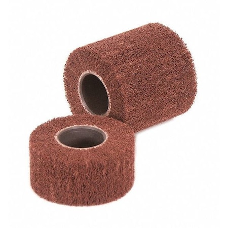 Cs Unitec Fleece Wheel, 600 Grit, 4in dia, 4-1/8in W 43601