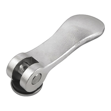 Kipp Cam Lever, Steel, Size:1, D=M06, A=70, 4, B=21, 5, Trivalent Blue Passivated, Comp: Steel K0788.1502206