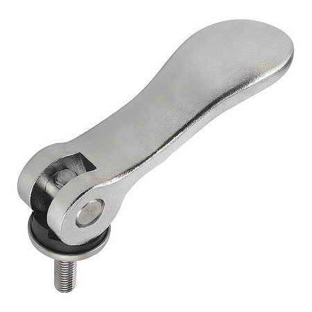 KIPP Cam Lever, Steel, Size:1, 1/4-20X50, A=70, 4, B=21, 5, Trivalent Blue Passivated, Comp: Steel K0788.15022A2X50