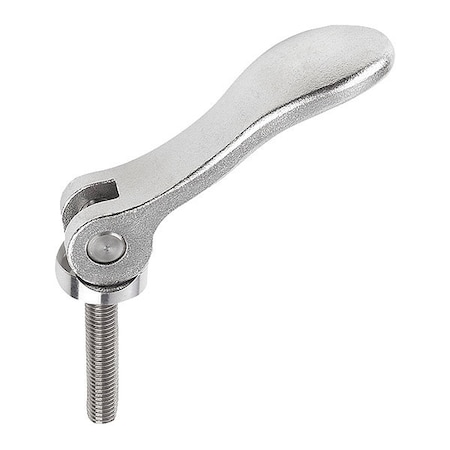 Kipp Cam Lever, Adjustable, Steel, Size 2, M10X40, A=96, B=33, 2, Trivalent Blue Passivated K0789.2502210X40
