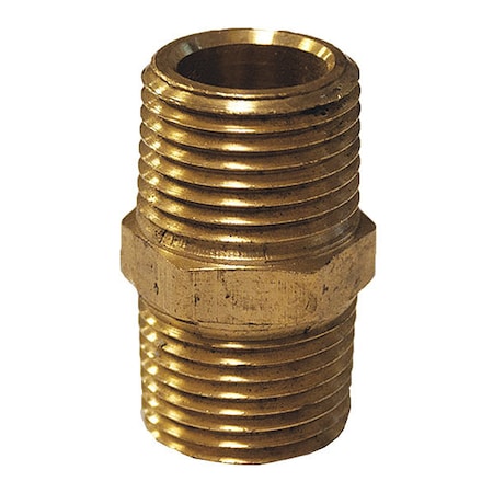 A.R. North America Hex Nipple, 1/2Mx1/2M 3325-08-08