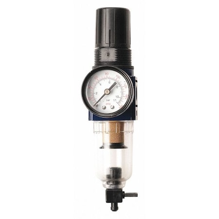 Campbell Hausfeld Regulator, w/Gauge, 1/4" NPT MP514803AV