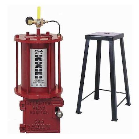 Husky 4 ton Pneumatic Automotive Oil Filter Crusher & Stand 008203