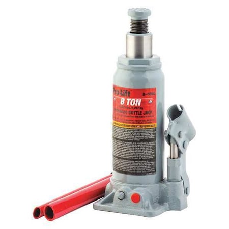 Pro-Lift Bottle Jack, Hydraulic, 8 tons B-008D