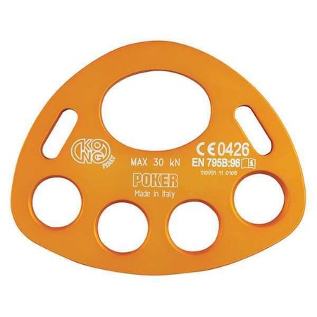Kong Usa Aluminum Rigging Plate, 4 hole 864O14400KK