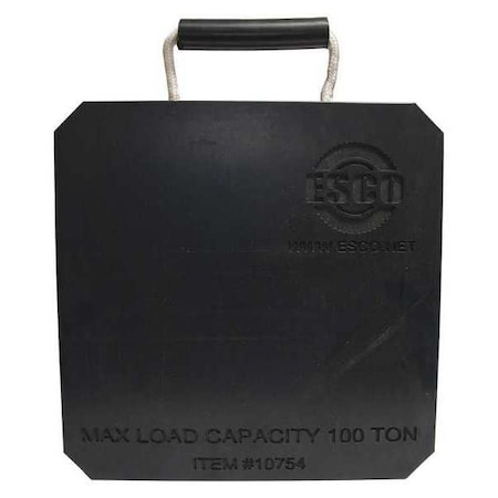 Esco Equipment Jack Plate, 12" x 12" x 1" 10754