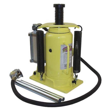 Esco Equipment Bottle Jack, Air/Hydraulic, 20 tons 10450