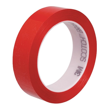 3M Film Tape, Red, 1 1/2" x 72yd., PK8 850