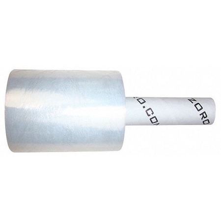Zoro Stretch Wrap 5" x 1000 ft., Cast Style, Clear G6397758