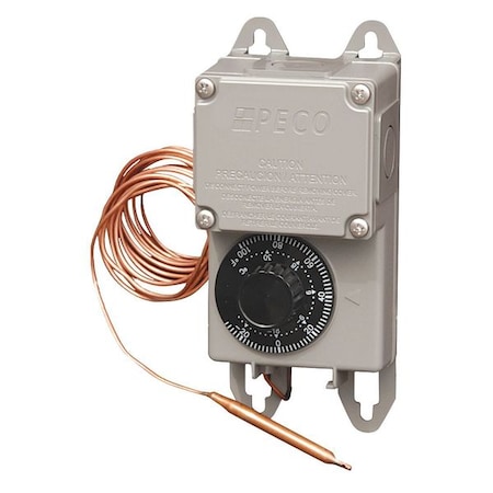 Peco Industrial NEMA 4X Thermostat, See Install Instructions, -30 Degrees to 100 Degrees F, SPDT TRF 115-007