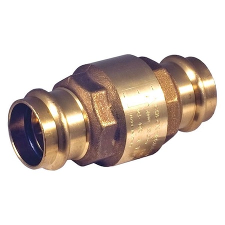 Bonomi 3/4" Press Lead Free Brass Check Valve 100612LF-3/4