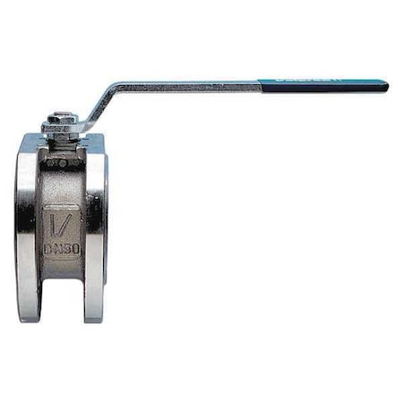 Bonomi Stainless Stee, Wafer Flanged, Ball Valve, Pipe Size: 3/4" 720016-3/4