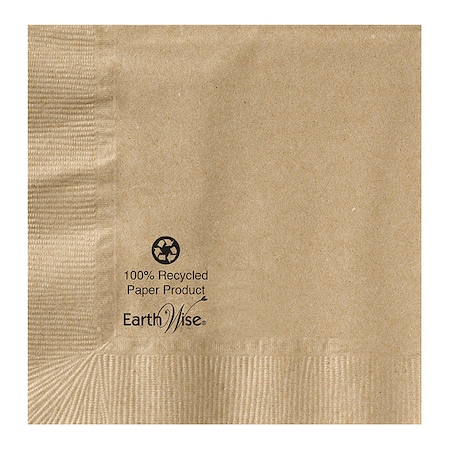 Hoffmaster 5" Earth Wise Kraft Beverage Napkins, PK250 180200