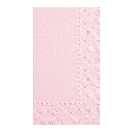 Hoffmaster Pink Dinner Napkin, 2 Ply, 1/8 Fold, PK125 180527