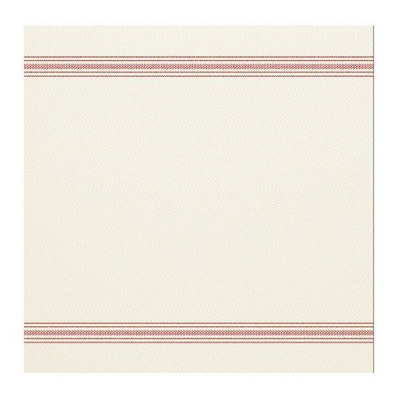 Hoffmaster Dishtowel Pack, White/Red, Ultra Ply, PK250 FP1312