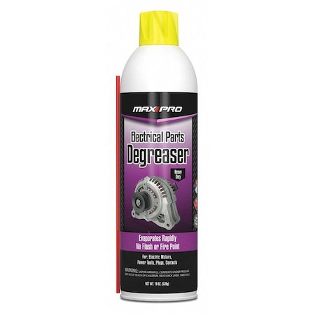 Max Pro Electrical Parts Degreaser, 3 Oz Bottle, Liquid ED-002-121