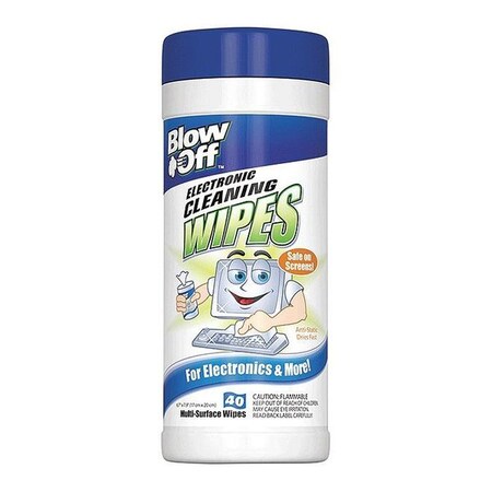 Blow Off Electronic, Cleaning Wipes, 40CT WPE-002-091
