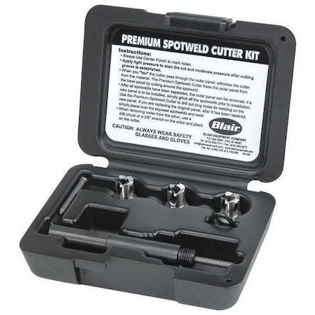 Blair Equipment Co Spotweld Cutter Set, 3/8", 3 pcs. 11082