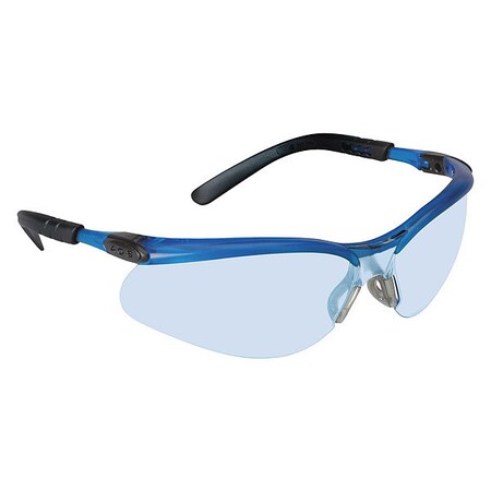 3M Safety Glasses, Wraparound Blue Polycarbonate Lens, Anti-Fog, Scratch-Resistant, 20PK 11523-00000-20
