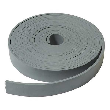 Midwest Rake Roll, EPDM, 25 ft. L, No-Notch, Rubber, Gray 79505 | Zoro