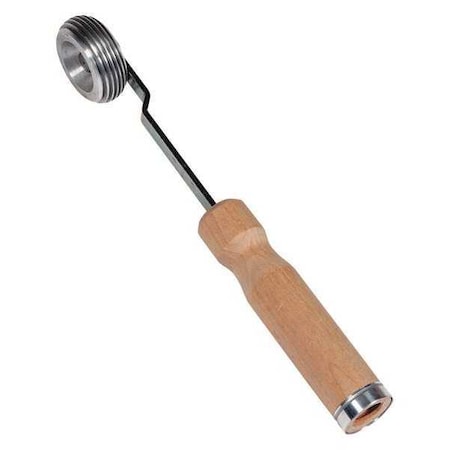 Midwest Rake Corner Filet Roller, 3/4" L, 2-1/2" dia., Ribbed, Wood Handle, 3/4" Rollers 48321