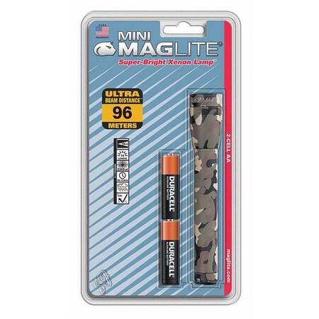 Mag Instrument Mini Flashligt, Camo, 2 AA M2A026