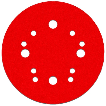 Diablo Sanding Disc, Hook and Loop, 5", 100G, PK50, 5" Dia, 12 Hole, Ceramic, 100 Grit DCD050100H50G