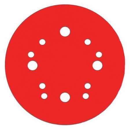 Diablo Sanding Disc, w/Hook and Loop, 5", 120G, PK4, 5" Dia, 12 Hole, Ceramic, 120 Grit DCD050120H04G