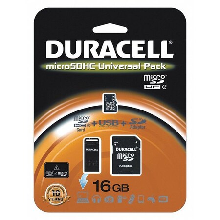 Duracell Secure, Digital 3-in-1, Universal Kit, 16GB DU3IN116GR