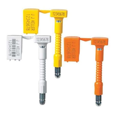 Jj Keller Flexible, Bolt Seal, Assorted Colors 788MP