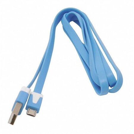 Mobile Spec MSMICROBL5G Blue Micro USB Sync Cable