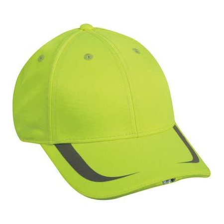 Outdoor Cap Safety Cap, LED Lights, Hi-Vis, Lime SHB302LM