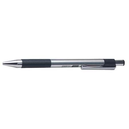 Zebra Technologies Retractable, Fine Ballpoint Pen, Black 27111