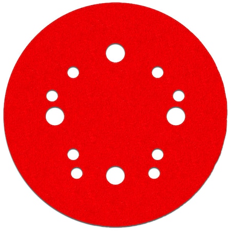 Diablo Sanding Disc, w/Hook and Loop, 5", 80G, PK50, 5" Dia, 12 Hole, Ceramic, 80 Grit DCD050080H50G