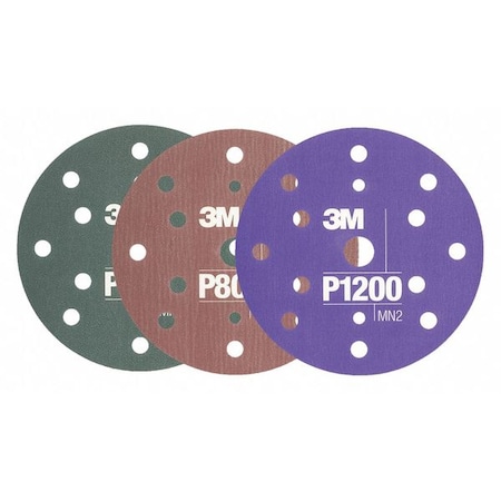 3M Flex Abrasive, Dust Free, Disc, 6", PK125 34403