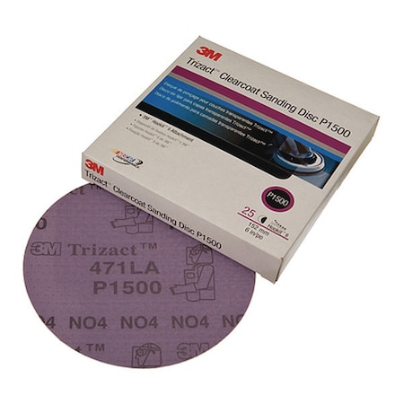 3M Clearcoat, Sanding Disc, 3", 1500Grit, PK100 02094