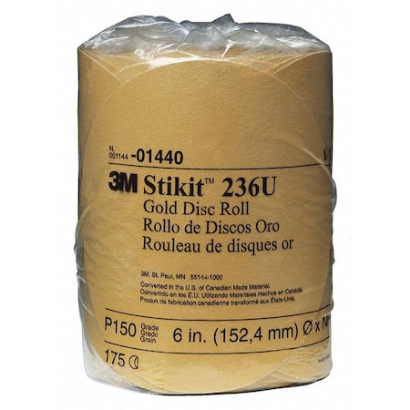 3M Gold Disc, Roll, 6", PK1050 01440