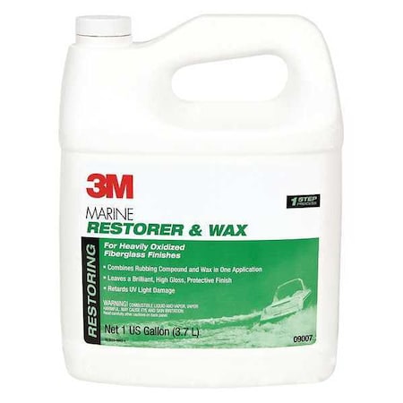 3M Marine, Restorer and Wax, 32 oz., PK6 09006