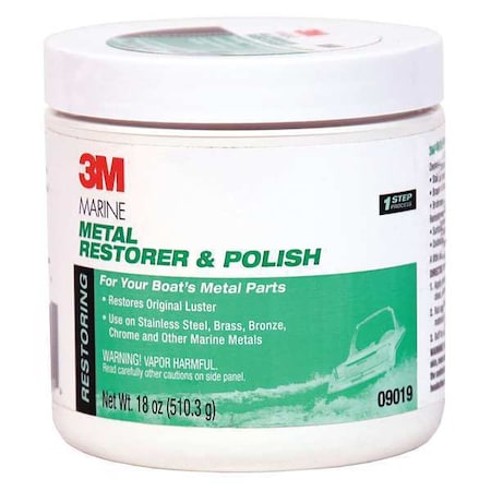 3M Marine, Metal Restorer/Polish, 18 oz., PK6 09019