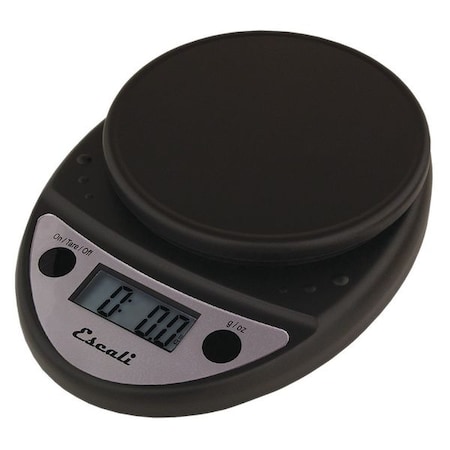 Escali Primo NSF Listed Digital Scale, 11 lb/5 kg, Black (SCDGP11BK)