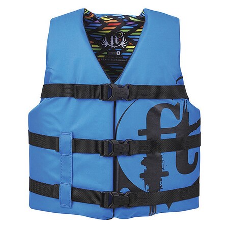 Full Throttle Vest, Youth, Nylon, Blue 112200-500-002-19