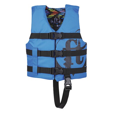 Full Throttle Vest, Child, Nylon, Blue 112200-500-001-19