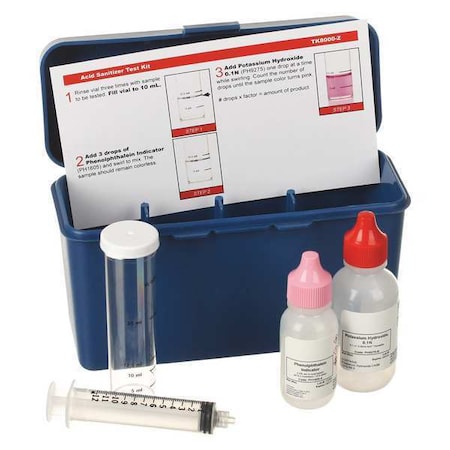 Aquaphoenix Scientific Acid Sanitizer, Test Kit, Factor 5mL/10mL TK8000-Z
