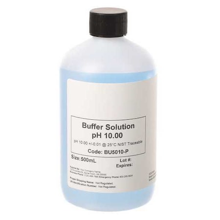 Aquaphoenix Scientific PH 10.00, Calibration Solution, 500, mL BU5010-P