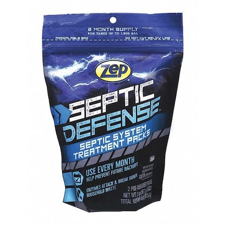 Zep Septi-Pak Conc System Treatment, 4 oz, PK8 ZSTP2