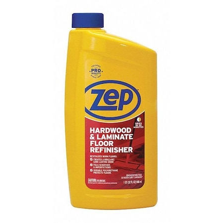 Zep Commercial Hardwood Lamn Floor Refinisher 32oz Pk12 Zuhfr32