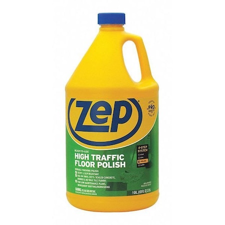 Zep High Traffic Floor Finish, 1 gal., PK4 ZUHTFF128