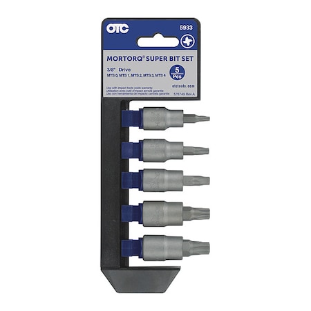 Otc Super Bit Socket Set, 5pcs. 5933