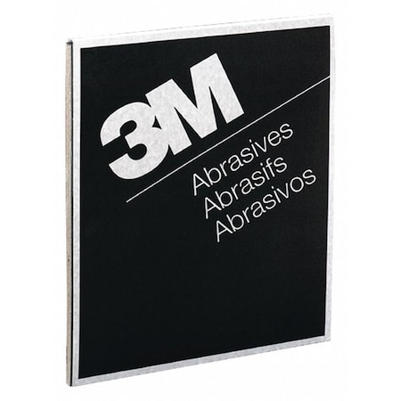 3M Sanding Sheet, 11" L x 9" W, 600 Grit, PK50 7000148223