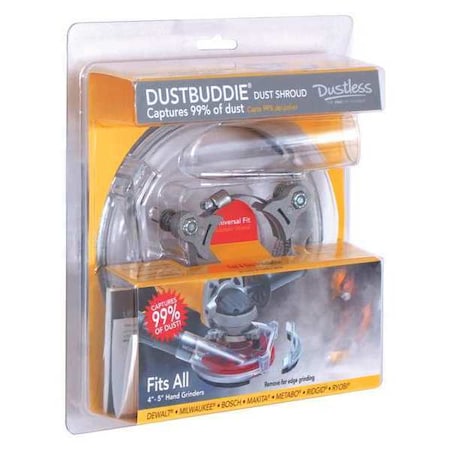 Dustless Technologies DustBuddie Dust Shroud, 5", No Hose D0835
